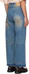 We11done Blue Grunge Jeans