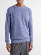 Peter Millar - Rhodes Linen and Cotton-Blend Sweater - Blue