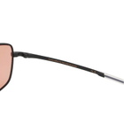Monokel Marathon Sunglasses in Matt Black/Orange 