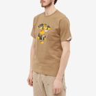 Men's AAPE Camo Moon Face T-Shirt in Brown