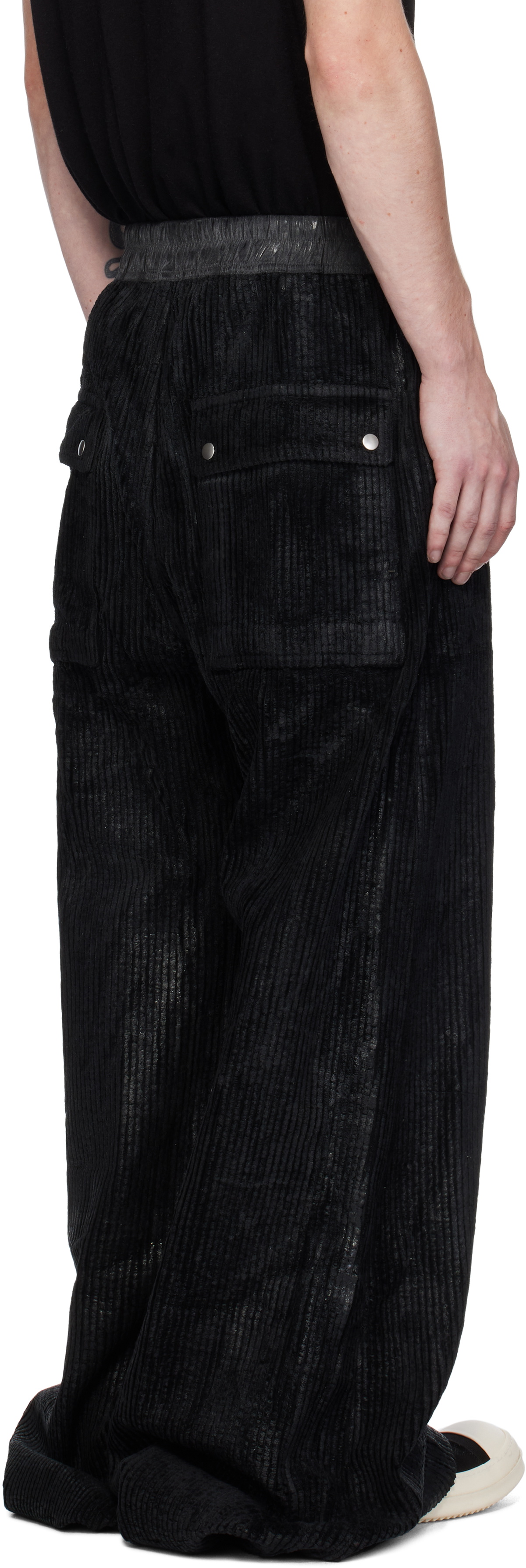 Rick Owens DRKSHDW Black Porterville Geth Belas Trousers Rick
