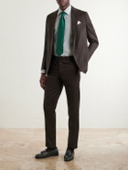 Zegna - Trofeo Stripped Cotton-Poplin Shirt - Blue