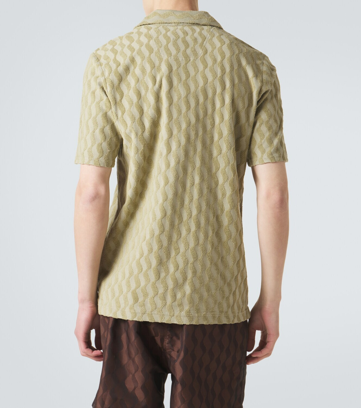 Frescobol Carioca Faustino jacquard terry polo shirt