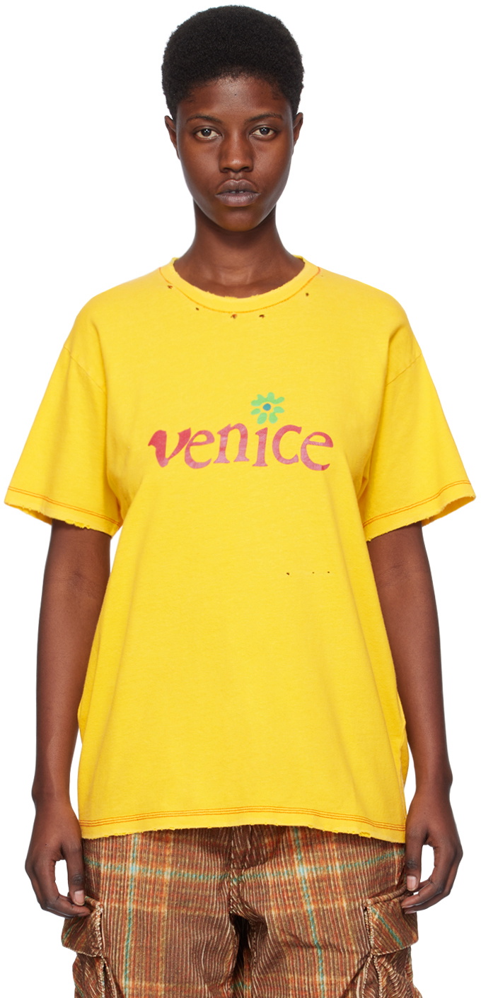 ERL Yellow 'Venice' T-Shirt ERL