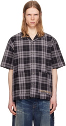 MASTERMIND WORLD Black Plaid Shirt