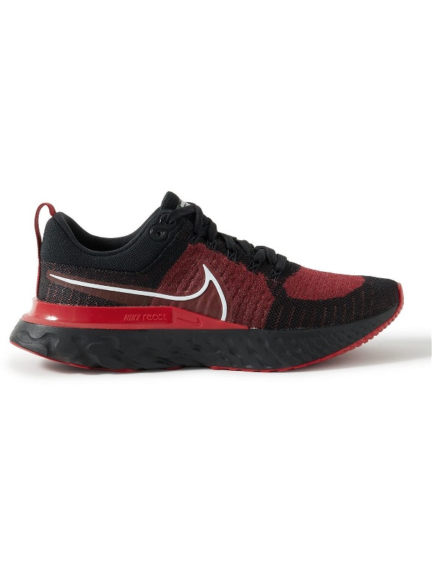 Photo: Nike Running - React Infinity Run 2 Flyknit Sneakers - Red