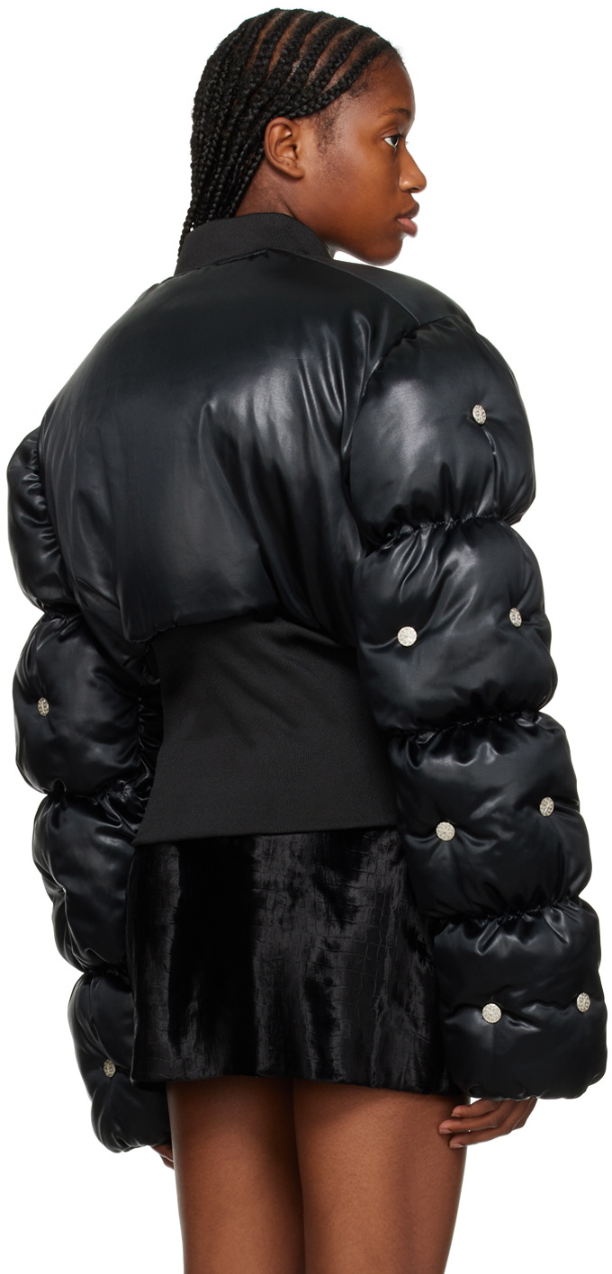 Feben Black Escargot Puffer Jacket