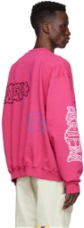 We11done Pink Cotton Sweatshirt.