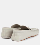 Khaite Billy leather penny loafers