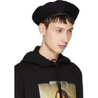 Off-White Black Logo Beret