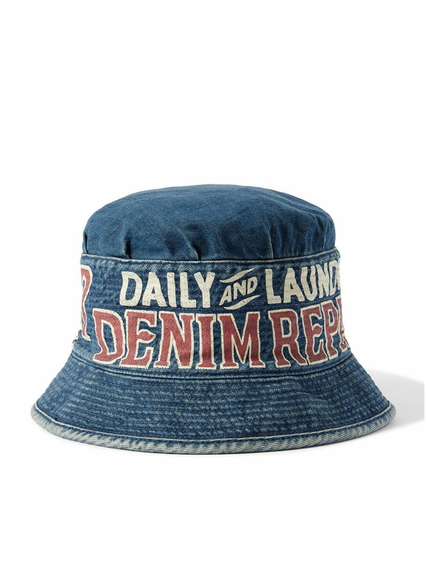 Photo: KAPITAL - Laundry Printed Denim Bucket Hat