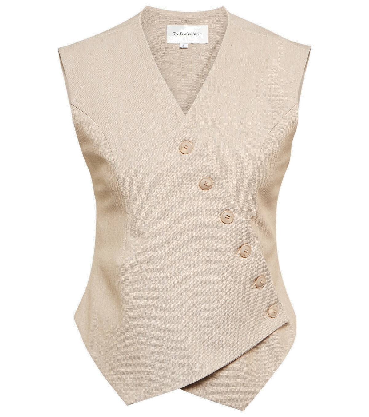 【関税込み】The Frankie Shop ブラック Maesa ベスト THE FRANKIE SHOP - Maesa Cross Vest The Frankie Shop