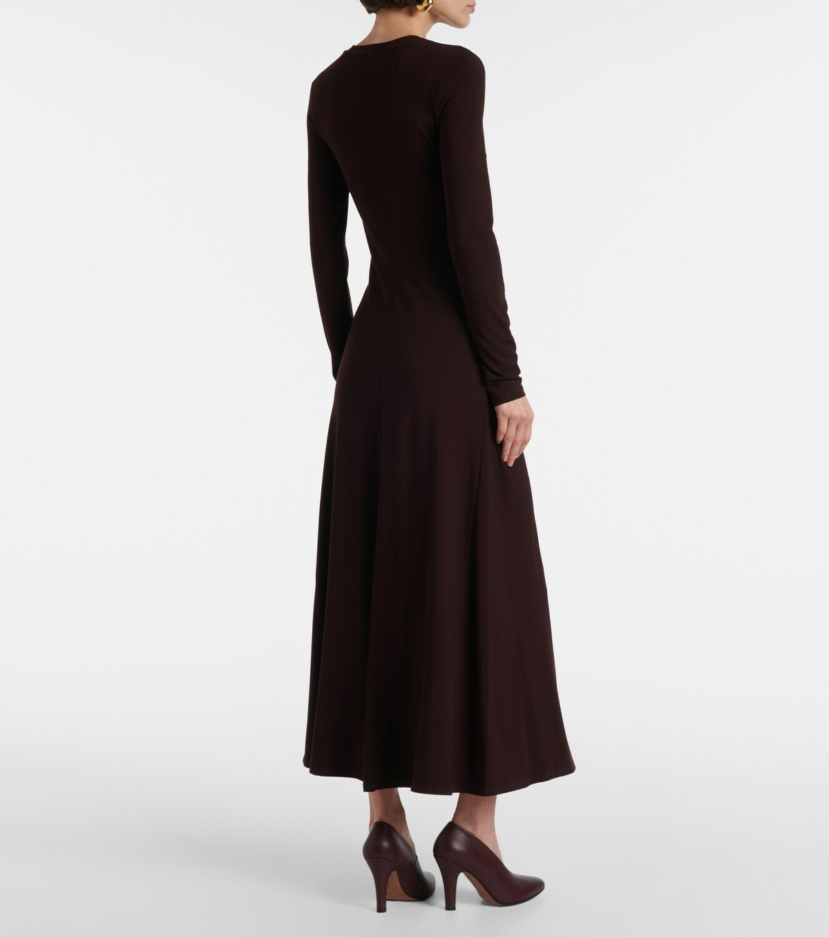 Vince Ruched jersey maxi dress