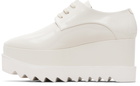 Stella McCartney White Limited Edition Elyse Monochrome Platform Derbys