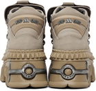 VETEMENTS Taupe New Rock Edition Fire Platform Sneakers