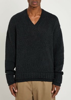 Our Legacy False Layered-effect Merino Wool Jumper Charcoal