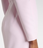 Roland Mouret Asymmetric draped crêpe midi dress