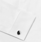 Dunhill - Silver-Tone and Enamel Cufflinks - Black
