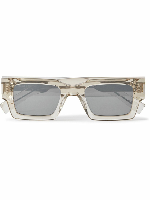 Photo: SAINT LAURENT - Rectangular-Frame Acetate Sunglasses