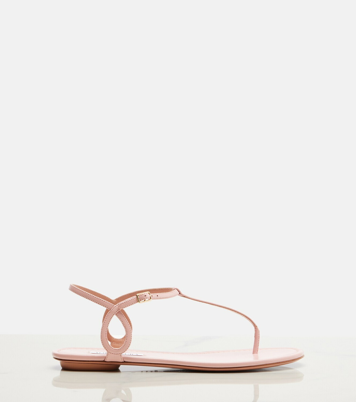 Aquazzura Almost Bare leather thong sandals