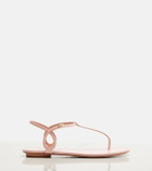 Aquazzura Almost Bare leather thong sandals