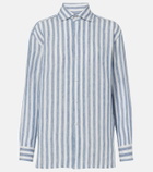 Ralph Lauren Collection Capri striped linen shirt