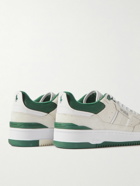 Polo Ralph Lauren - Masters Sport Leather and Satin-Trimmed Suede Sneakers - White