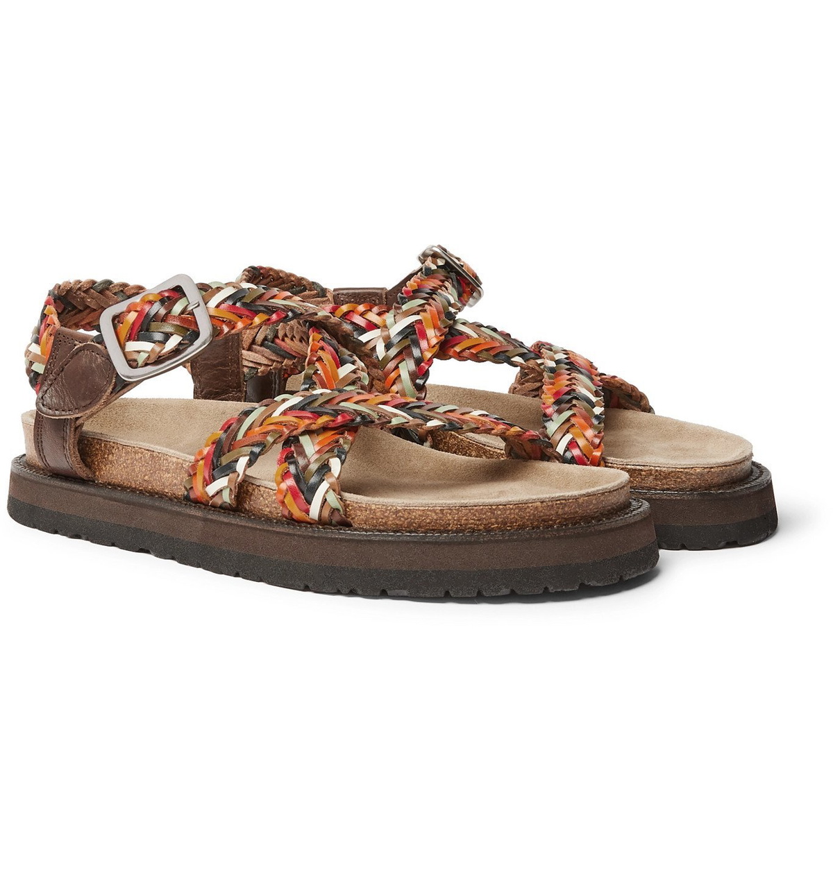 Hender Scheme - Compile Woven Leather Sandals - Orange Hender Scheme