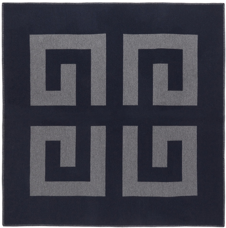 Photo: Givenchy Navy Logo Blanket