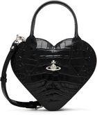 Vivienne Westwood Black Josephine Heart Crossbody Bag