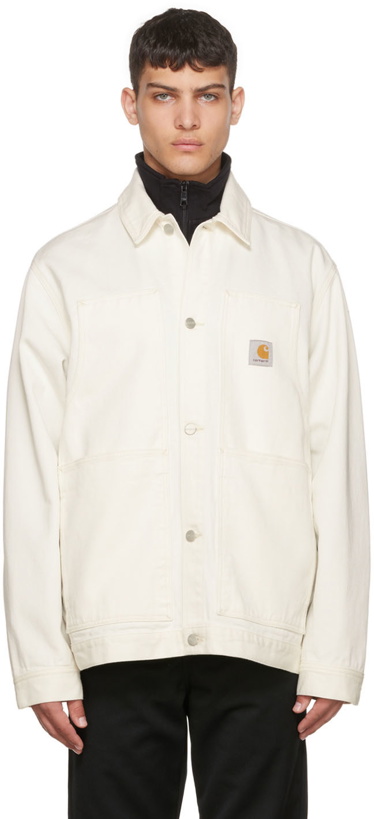 Photo: Carhartt Work In Progress Off-White Double Front Jacket