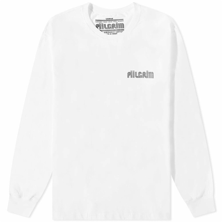 Photo: Piilgrim Men's Long Sleeve Infinity T-Shirt in White