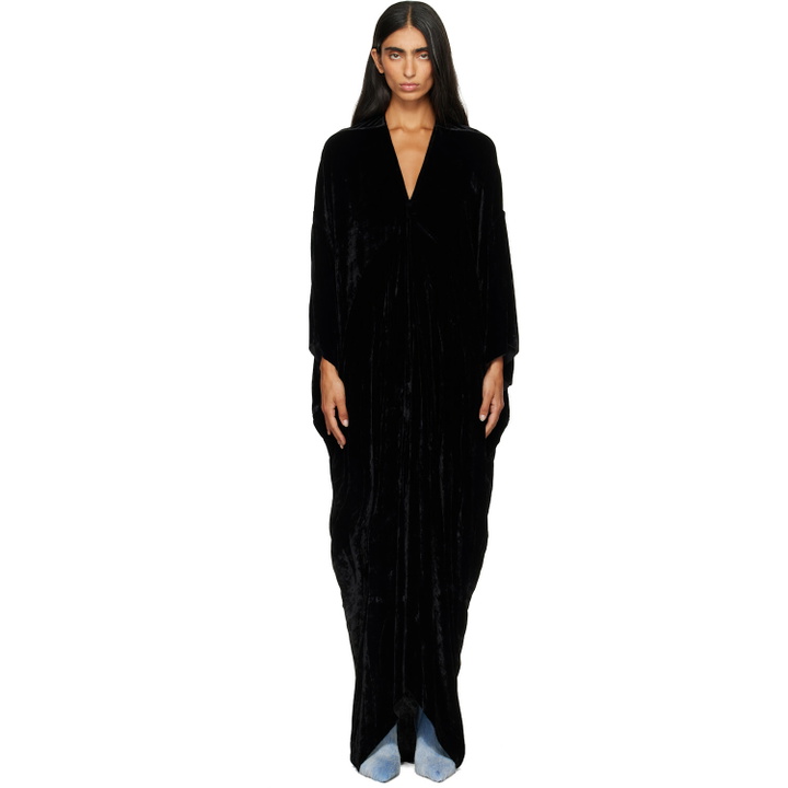 Photo: Rick Owens Black Tower Tommykite Maxi Dress
