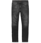 Nudie Jeans - Lean Dean Slim-Fit Organic Stretch-Denim Jeans - Gray