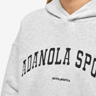 Adanola Women's Oversized AS Logo Hoody in Light Grey Melange