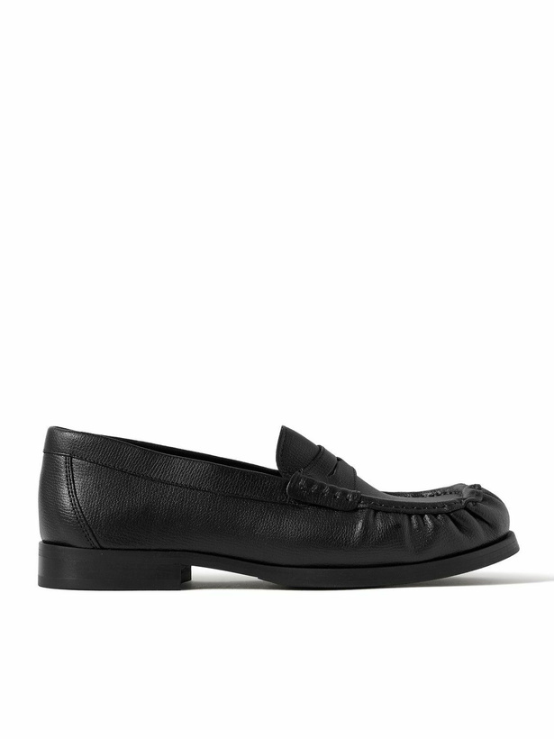 Photo: VINNY's - Ogee Full-Grain Leather Penny Loafers - Black