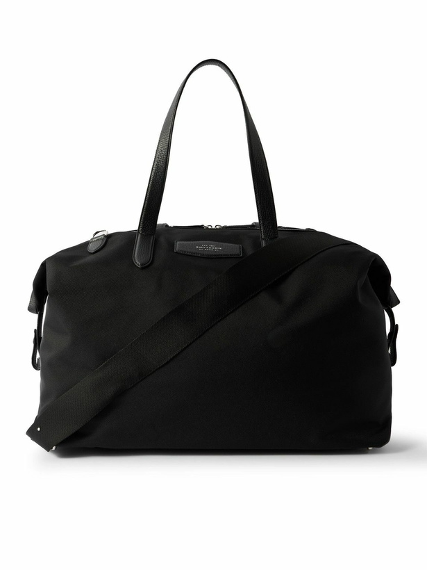 Photo: Smythson - Norton Leather-Trimmed Canvas Weekend Bag