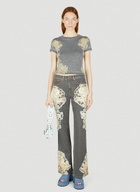 Guess USA Floral Printed Flared Jeans
