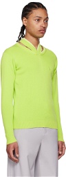 Y/Project Green Cutout Sweater