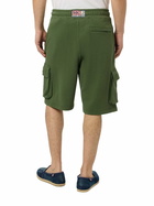 MC2 Saint Barth Man Military Green Cargo Short Pants Cargy