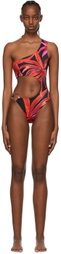 Louisa Ballou SSENSE Exclusive Black Recycled Nylon One-Piece Swimsuit