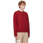 Maison Margiela Red Logo Sweatshirt