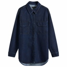 Good American Women's Oversized Shirt in Indigo