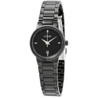 Citizen Quartz Black Dial Black Ion-plated Ladies Watch EU6017-54E