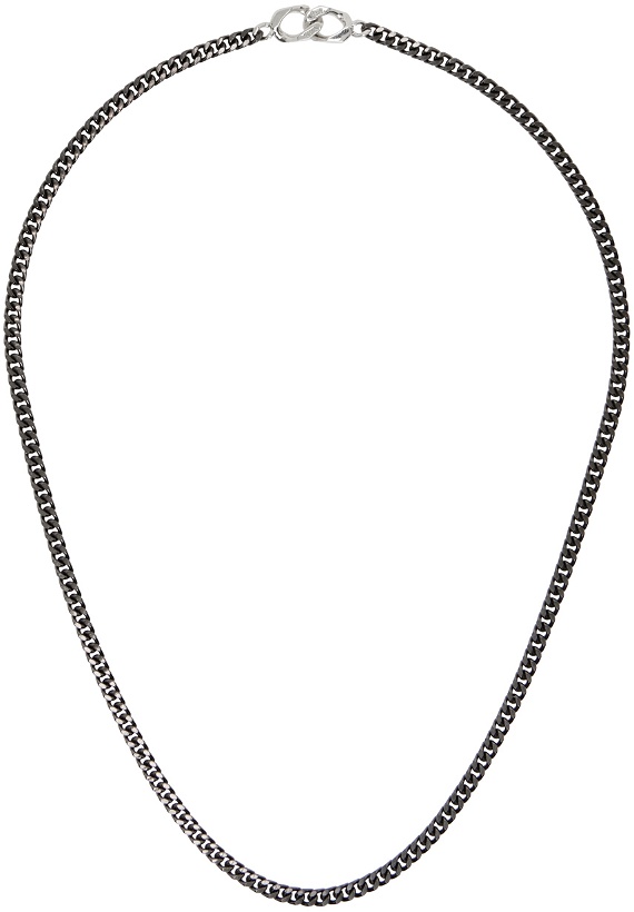 Photo: Paul Smith Gunmetal Curb Chain Necklace