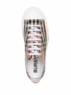BURBERRY - Vintage Check Motif Cotton Sneakers