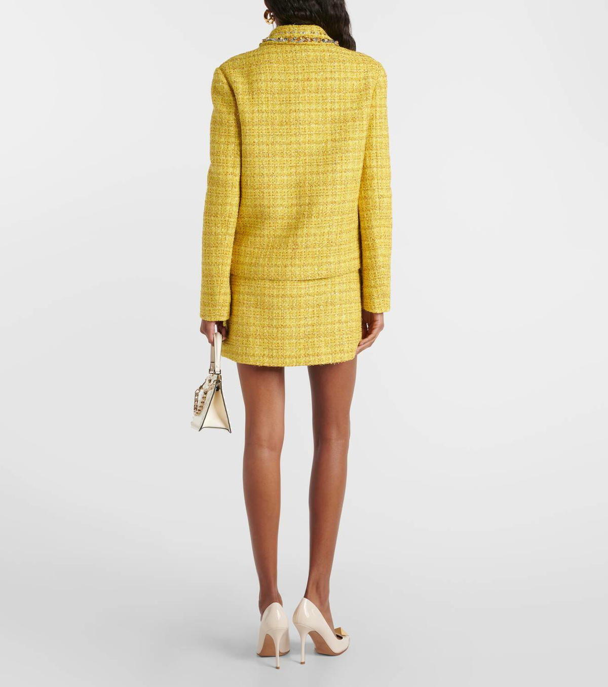 Valentino Embellished tweed jacket Valentino