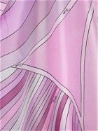 PUCCI Printed Silk Front Wrap Mini Skirt