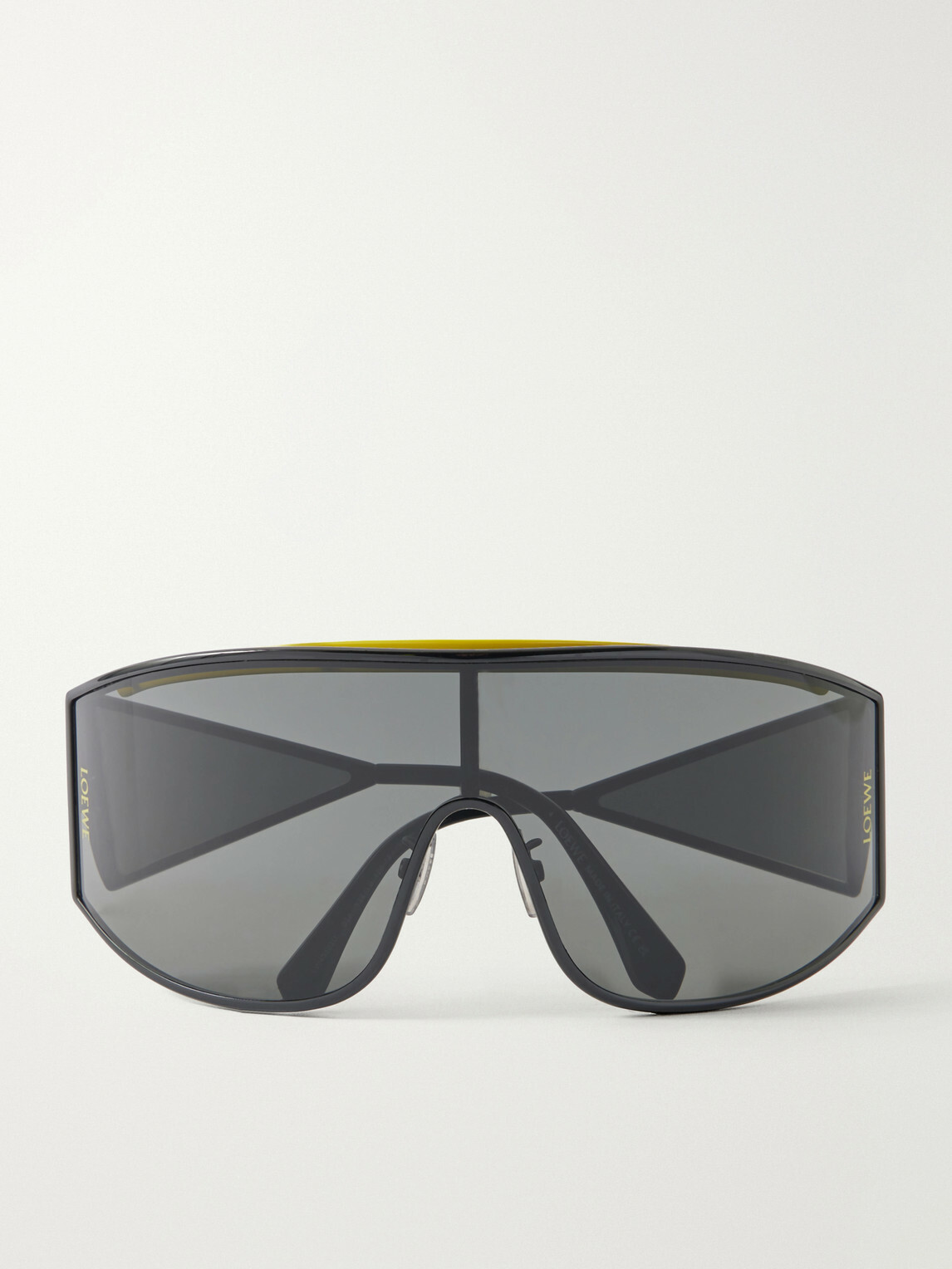 LOEWE - Speed Shield Aviator-Style Metal Sunglasses - Black