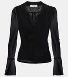 Diane von Furstenberg Mackenzie mesh top